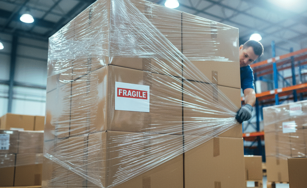 palet filmleme”, “palet sabitleme”, “yük güvenliği