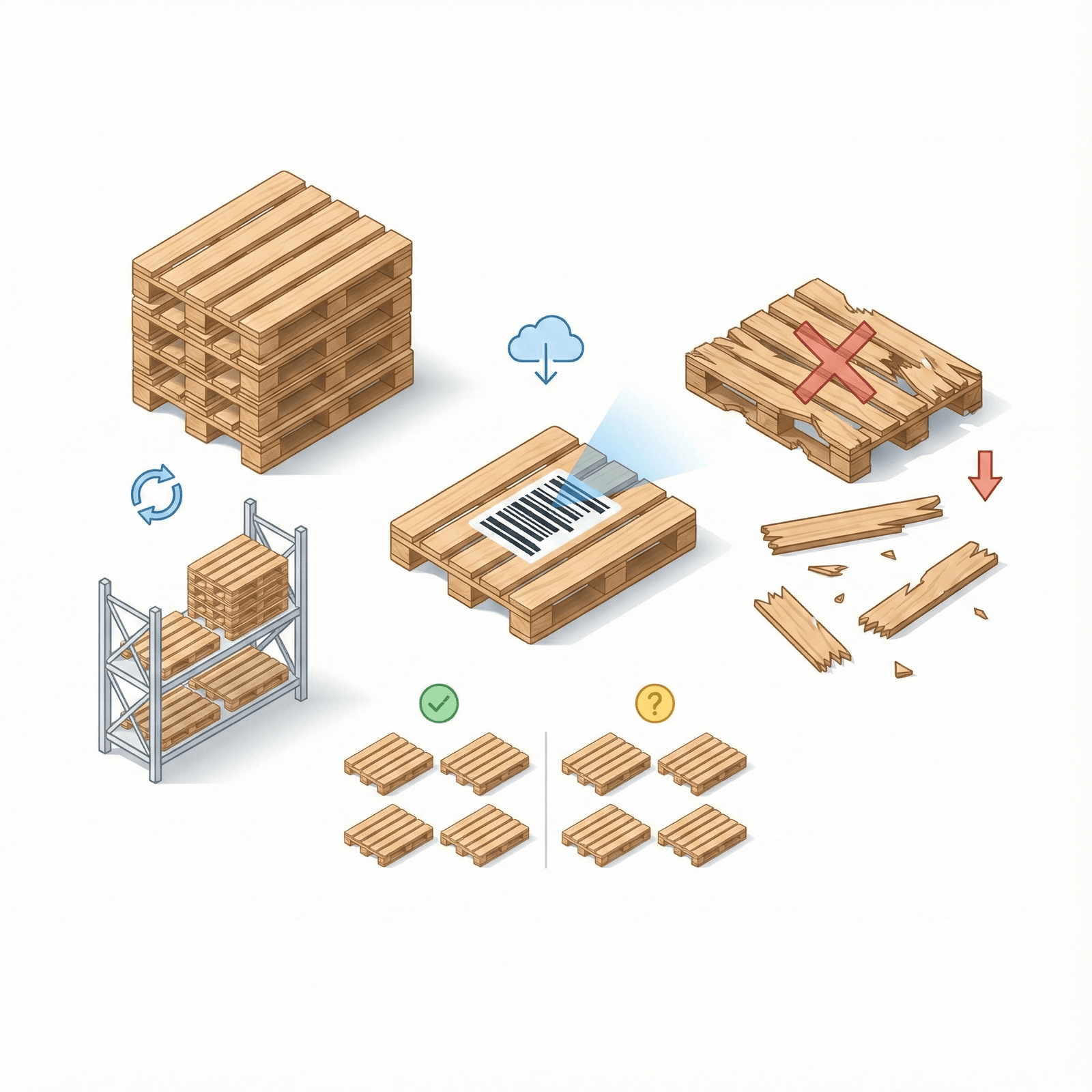 palet stok yönetimi hataları ve çözüm yöntemleri infografik görseli